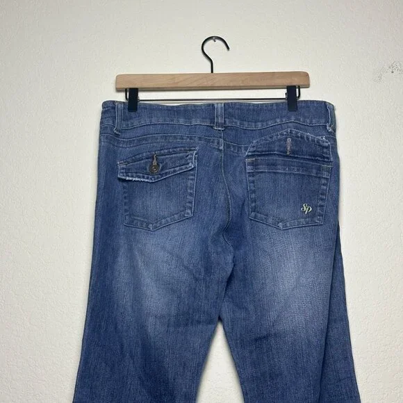 Y2K Southpole Flared Womens 13 Jeans Denim Bootcut Fit Light Blue Wash Western - Picture 5 of 16